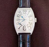 【二手99新】 法穆蘭法蘭克穆勒（Franck Muller) 5851自動機械男女腕表 手表 5851精鋼后滿鉆 曬單實拍圖
