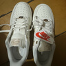 耐克（NIKE）官方空軍一號AIR FORCE 1女子運動鞋夏季膠底板鞋F(xiàn)V3654 111帆白/帆白/帆白/金屬色 36.5 曬單實拍圖