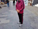 啄木鳥(niǎo)（TUCANO）跳舞運動(dòng)套裝女春秋2024新款廣場(chǎng)舞服裝時(shí)尚跑步服加絨休閑三件套 紅色(外套+短袖+長(cháng)褲) XL (推薦110-125斤) 曬單實(shí)拍圖
