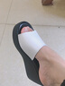 百麗尚熙外穿拖鞋女夏季新款軟皮坡跟高跟涼鞋輕便時(shí)尚沙灘鞋女士皮涼拖鞋 黑色 38 曬單實(shí)拍圖