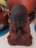 木客 創(chuàng  )意精品宜興茶寵小和尚彩砂可愛(ài)佛精品紫砂茶玩小沙彌茶具配件精美擺件家居裝飾書(shū)房書(shū)架擺設 彩砂陶-忍辱 曬單實(shí)拍圖