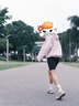 蕉內(nèi)（Bananain）氧氣502Proof Pro女士羽絨內(nèi)膽三合一沖鋒衣24新款秋冬女裝短外套 薄霧粉 M 曬單實拍圖