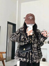 莫代爾衛(wèi)衣外套女2025春秋冬新款加絨加厚初高中學(xué)生時尚百搭保暖上衣 加絨 酒紅色-加厚 L 曬單實拍圖
