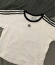 阿迪達(dá)斯 （adidas）三葉草T恤男裝 2025秋季新款賽車(chē)風(fēng)棉質(zhì)運(yùn)動(dòng)服寬松短袖T恤 KH1195/黑色 S 曬單實(shí)拍圖