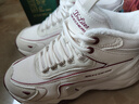 斯凱奇（Skechers）女士時(shí)尚休閑高幫鞋168015 米白色/白色/紅色/OFWR 38 曬單實(shí)拍圖