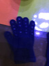 GOBABYGO丹麥兒童手套寶寶女童男童保暖幼兒五指手套秋冬季1-4歲分指針織 深藍色 1-2歲 曬單實(shí)拍圖