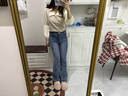 蠻丂馬甲背心女秋冬新款寬松V領(lǐng)針織背心外穿無(wú)袖坎肩上衣2025新款 針織馬甲杏色L 曬單實(shí)拍圖