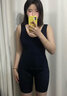 葡萄甜連體收腹提臀塑身衣托胸排扣式產(chǎn)后塑形美體束身衣【科技黑】XL 曬單實(shí)拍圖
