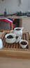 益馨榮 陶瓷茶碗蓋子 蓋碗底座 茶杯茶具茶道配件 功夫茶具套裝 直徑7.2CM 蓋子（適合8.2-8.7CM口徑 曬單實(shí)拍圖