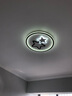 薄款吸頂燈led客廳燈臥室燈圓形現(xiàn)代簡約工作臥室燈組合燈具北歐 砂黑燈體30cm/18W/白光 曬單實拍圖