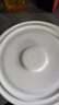 貝瑟斯 陶瓷碗蒸飯碗 蒸菜碗陶瓷蒸蛋碗帶蓋碗家用湯碗純白瓷碗21*7cm 曬單實拍圖