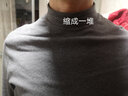 三槍保暖內(nèi)衣男士純棉半高領(lǐng)中厚款秋衣秋褲套裝棉毛衫秋冬季打底內(nèi)穿 深麻灰 XL (175/95) 曬單實(shí)拍圖