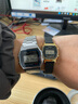 卡西歐（CASIO） 卡西歐(CASIO)手表男女小方塊復(fù)古電子表小金表情侶表送男友禮物 LA670WEMB-1DV女表 曬單實拍圖