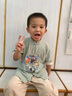 巴妮巴妮兒童長(zhǎng)袖漢服秋款中國(guó)風(fēng)兩件套春夏秋款中秋中小童男孩民族風(fēng)套裝 紅色夏款 120碼建議115cm 曬單實(shí)拍圖