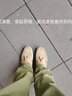 水木苒豆豆鞋男夏季潮時尚百搭英倫風(fēng)透氣一腳蹬懶人鞋皮鞋韓版樂福駕車 卡其色 42 曬單實(shí)拍圖
