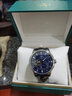 天王（TIAN WANG）男士手表皮帶鏤空機械表防水品牌國表情人節禮物送老公5963 藍盤(pán)藍帶5963 曬單實(shí)拍圖