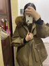 勤記女士派克服真貂毛可拆卸韓版2024年新款派克服女可拆卸狐貍毛內膽 駝色 M 100斤-120斤 曬單實(shí)拍圖