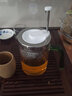 新功（SEKO）茶具套裝升降茶籃玻璃泡茶器茶水分離泡茶杯飄逸杯耐高溫泡茶壺 綠色新功杯6【單杯】 430ml 曬單實(shí)拍圖