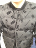 AWNGUR歐洲站潮牌冬季羽絨服男潮流植絨字母羽絨衣男士修身棒球領(lǐng)外套男 黑色 XL 曬單實(shí)拍圖
