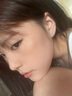KASIYU   櫻花耳釘女2024新款耳環(huán)女時(shí)尚耳釘女學(xué)生女士耳飾 E-176白鉆耳釘 曬單實(shí)拍圖