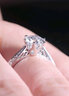 鑫萬(wàn)福 現貨PT950鉑金結婚鉆戒女求婚鉆石戒指群鑲六爪婚戒送生日禮物 【現貨閃發(fā)】鉑金50分FG色（40+10) 曬單實(shí)拍圖