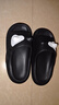 蕙星拖鞋女可愛(ài)軟底拖鞋女夏季室內家居可愛(ài)貓耳朵厚底防滑洗 黑色[貓耳款] 40-41 曬單實(shí)拍圖