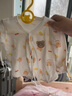 貝瑞加（Babyprints）嬰兒長袖半背衣新生兒秋冬上衣初生男女寶寶加厚保暖衣服 藍熊52 曬單實拍圖