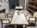 真緣實(shí)木餐椅家用白蠟木北歐餐廳凳子子靠背書(shū)桌椅久坐茶室會(huì )議室椅子 瑞拉皮/帶扶手餐椅*1 張 曬單實(shí)拍圖