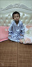 莫代爾兒童睡衣男童家居服套裝夏季薄款空調(diào)服小孩春秋冰絲中大童女 銀色02 140_(身高125厘米左右) 曬單實(shí)拍圖