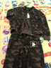 赤尹國潮童裝兒童迷彩服男童套裝秋冬裝小學(xué)生軍訓(xùn)練服男孩衣服拉鏈衫 軍綠（兩件套：上衣+褲子） 130碼（建議身高1.2米左右） 曬單實(shí)拍圖