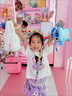 迪士尼（Disney）女童套裝夏款學(xué)院風(fēng)JK百褶裙子夏裝網(wǎng)紅兒童女孩庫洛米短袖兩件套 紫色套裝 高品質(zhì) 加包 130 曬單實(shí)拍圖