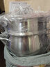 Momscook 不銹鋼湯鍋漲型鍋淺燒鍋燉湯鍋復(fù)底加厚鋼蓋SUS304電磁燃?xì)馔ㄓ?TL2414XRST1-蒸鍋 24cm 曬單實(shí)拍圖