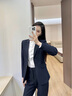 汐蔓嬌職業(yè)裝西裝套裝女裝西服外套女春秋季面試正裝女氣質(zhì)修身工作服 黑色單件西裝 L 碼(適合體重100-110) 曬單實(shí)拍圖