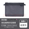 奈多美日本NATAMI奈多美文件袋復(fù)古透網(wǎng)紗A4B5B6收納袋學(xué)生拉鏈袋大容量病例袋多色考試用文件袋票據(jù) B6迷霧灰 曬單實(shí)拍圖