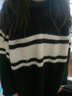 壹源港黑白條紋毛衣女寬松外穿慵懶風(fēng)百搭顯瘦秋冬新款針織衫上衣長袖潮 1239_黑色  XL (建議125-150斤) 曬單實拍圖