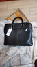 袋鼠女神節高檔真皮公文包男大容量手提包時(shí)尚百搭辦公商務(wù)雙層斜肩 單層標準號黑色(單包無(wú)) 大包 默認1 大號15.6英寸  標準號放14英寸 曬單實(shí)拍圖
