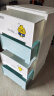 禧天龙免安装收纳柜简易衣柜床头柜儿童零食玩具储物柜 4层雏鸟 实拍图