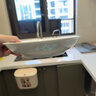 富玉景德鎮餐具整套輕奢高級感新款碗盤(pán)餐具中式青瓷玲瓏陶瓷碗盤(pán)子 青釉玉牡丹餐具 29頭 曬單實(shí)拍圖