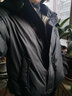 日著原創(chuàng)設(shè)計女裝冬季新款寬松廓形高端品牌短款羽絨服亮面羽絨外套女 黑色 S 曬單實拍圖
