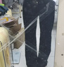 BM牛仔褲女2025新款今年流行爆款純色高腰直筒寬松闊腿褲百搭褲子 藏青色 均碼 曬單實拍圖