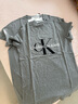 Calvin Klein CK夏季新款運(yùn)動潮流高級輕奢休閑男短袖t恤J30J314314 P2F灰 XL 曬單實(shí)拍圖