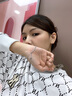 楊氏六喜藍(lán)托帕寶石輕奢時尚手鏈送女友老婆七夕情人節(jié)生日禮物紀(jì)念日 海洋之心手鏈【刻字+玫瑰禮盒】 曬單實拍圖