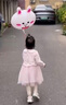 戴維貝拉兒童連衣裙春秋裝女童網(wǎng)紗中國風假兩件漢服裙子 曬單實拍圖
