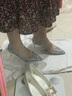 ROSE CASTLE婚鞋女 白色高跟鞋女細(xì)跟2025新款水鉆方扣單鞋婚 白色（4.5厘米）R6635禮盒版 38 曬單實(shí)拍圖