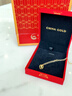 中國黃金（CHINA GOLD）愛(ài)心黃金吊墜女款心形足金項鏈時(shí)尚經(jīng)典婦女節生日禮物送老婆 愛(ài)心吊墜【贈S925銀鏈】 約0.25g 曬單實(shí)拍圖