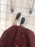 富貴鳥頭層牛皮馬丁靴女2023新款女鞋粗短靴女加絨加厚百搭皮靴中跟女靴 黑色加絨FN0214/0133-1 37 曬單實(shí)拍圖