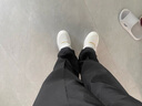 小白鞋秋冬季新款板鞋增高厚底松糕鞋魔術貼套腳男鞋韓版百搭休閑 白金 38 按正常板鞋碼數拍 曬單實拍圖