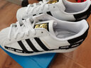 阿迪達(dá)斯 （adidas）三葉草男鞋女鞋夏季新款情侶金標(biāo)貝殼頭運(yùn)動(dòng)時(shí)尚潮流休閑板鞋 黑色/貝殼頭/曬圖退10/七夕情人節(jié)禮物 39 曬單實(shí)拍圖