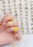 中國黃金（CHINA GOLD）蓮花黃金轉運珠男女款足金DIY配件紀念日生日禮物送女朋友老婆 足金蓮花轉運珠約0.22g【單轉運珠】【紀念品】 曬單實(shí)拍圖