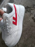回力【廠(chǎng)牌】皮面女鞋新款白紅學(xué)生校鞋春秋透氣運動(dòng)休閑男鞋板鞋 2115白紅女款 建議拍大1碼 38 曬單實(shí)拍圖